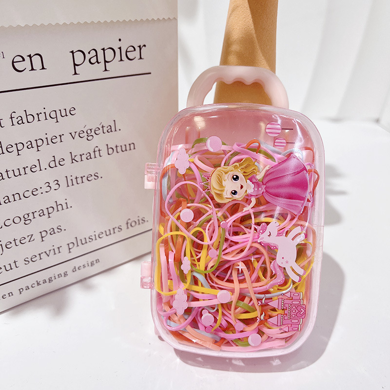 加强加粗耐用长拉不断儿童成年一次性皮筋彩色可爱创意拉杆箱造型详情4