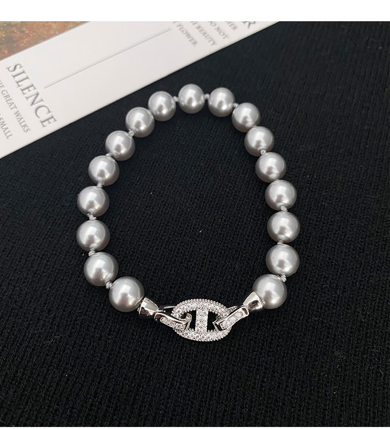 Estilo francés nueva moda retro temperamento sentido zhengyuan shijia perla pulsera nicho de alto nivel sentido ligero de lujo una gama de accesorios pic 9
