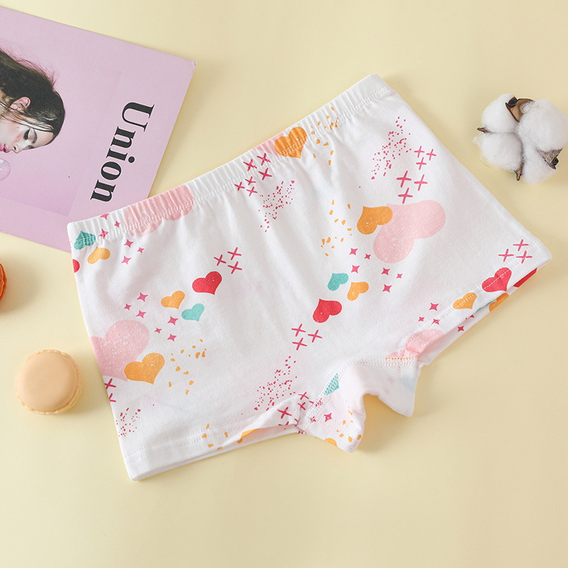 2023儿童内裤女宝宝纯棉四角内裤中小童装女孩平角短裤不夹PP盒装详情14