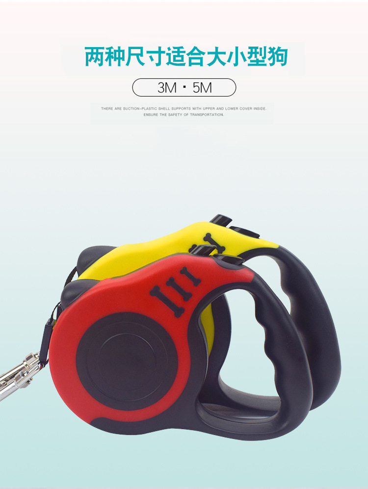 Pet supplies, pet supplies, pet leash manufacturer wholesale, retractable nylon explosion-proof dog chain, dog leash, pet automatic leash pic 11