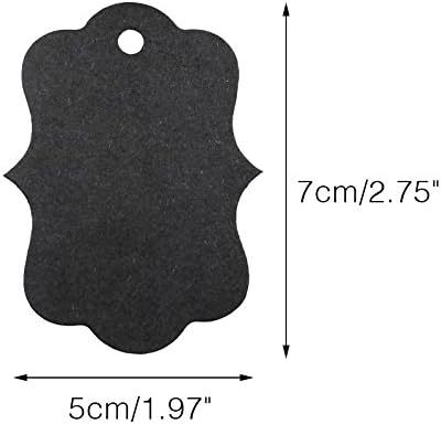 牛皮纸吊牌麻绳空白纸商标吊牌服装标签跨境零食标签婚礼礼品标签详情19