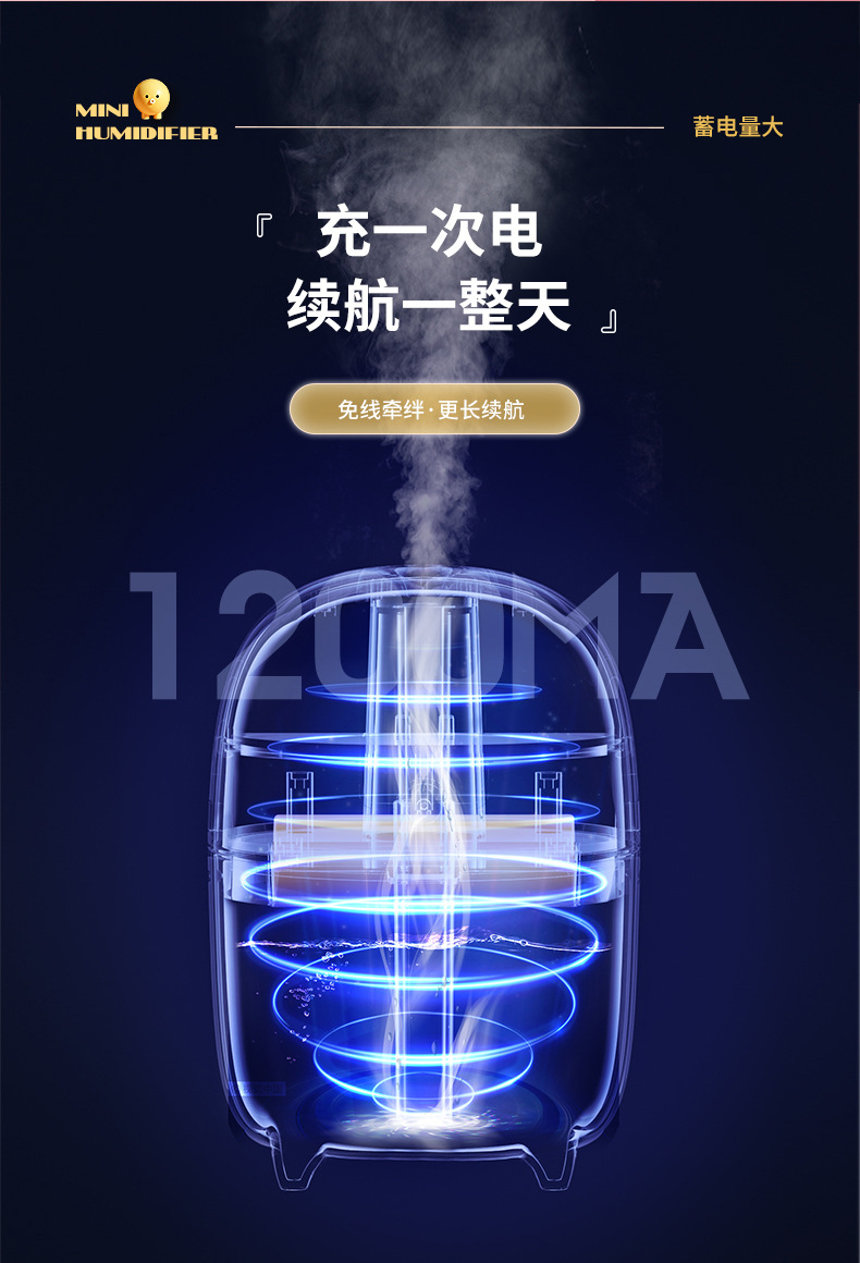 Octopus humidifier, home silent bedroom, cute USB, office desktop spray, student dormitory aromatherapy pic 8