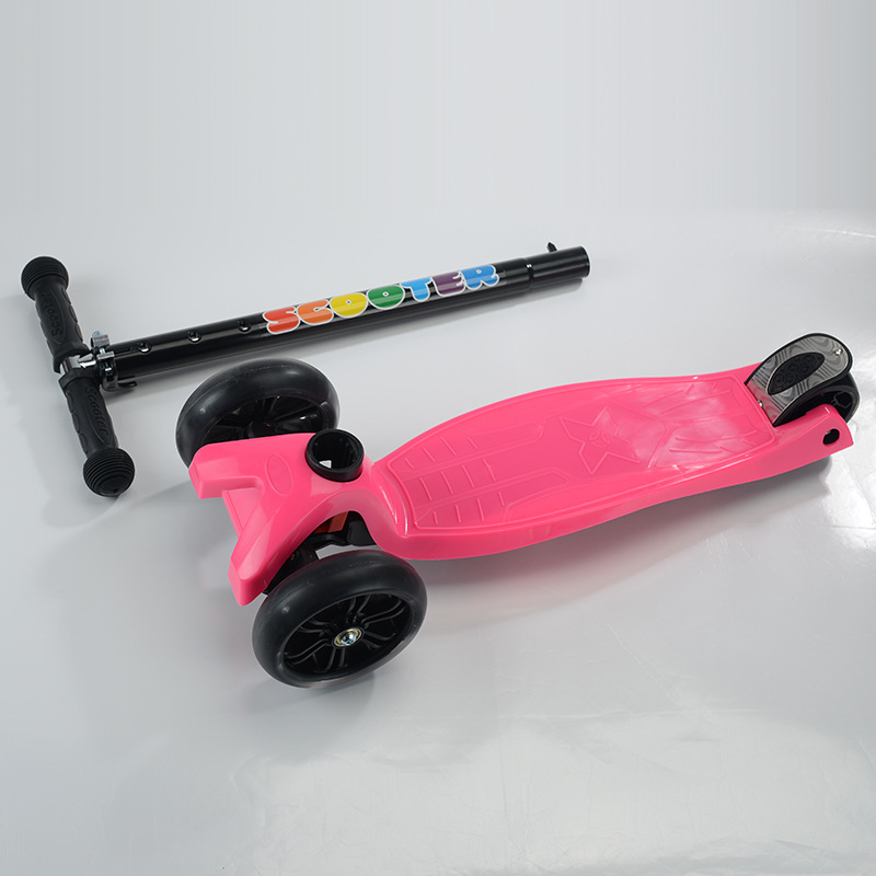 工厂批发儿童3-6-8岁脚踏PU带灯大轮可调节滑行车scooter滑板车详情15