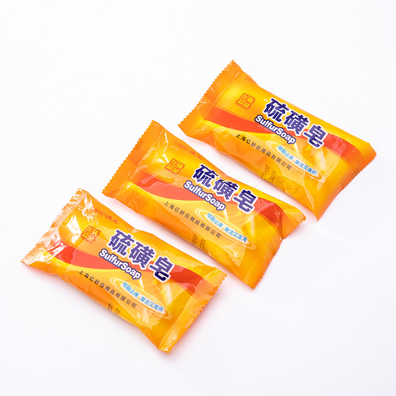 Hot-selling sulfur soap for washing face and hair, soap wholesale pic 5