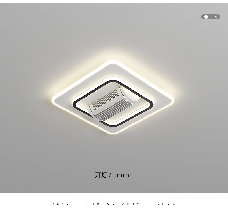 智能语音无叶风扇灯吸顶灯大客厅主灯简约现代LED卧室餐厅吊灯具详情15
