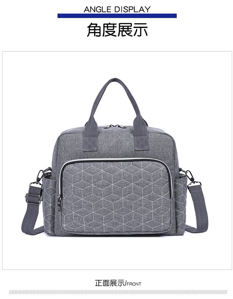 跨境时尚妈咪包女士单肩斜挎包妈妈大容量手提包待产包母婴包批发详情23