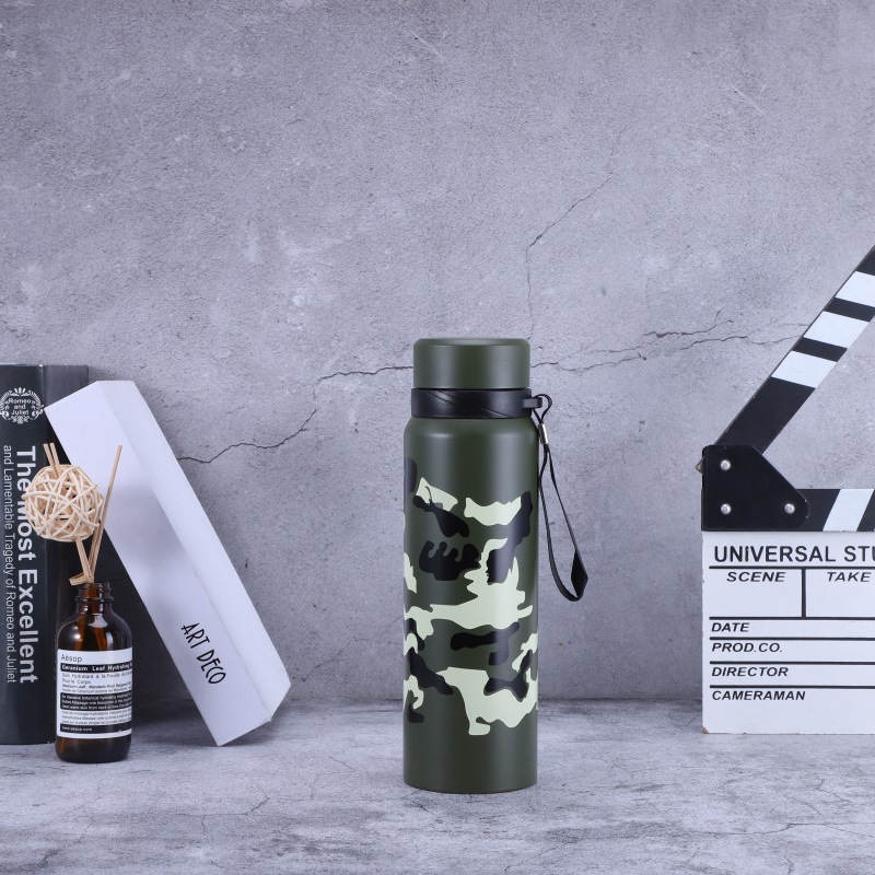 Factory direct sales of 304 stainless steel double-layer water cups, business gift cups, outdoor portable insulated cups, and portable straight cups pic 3