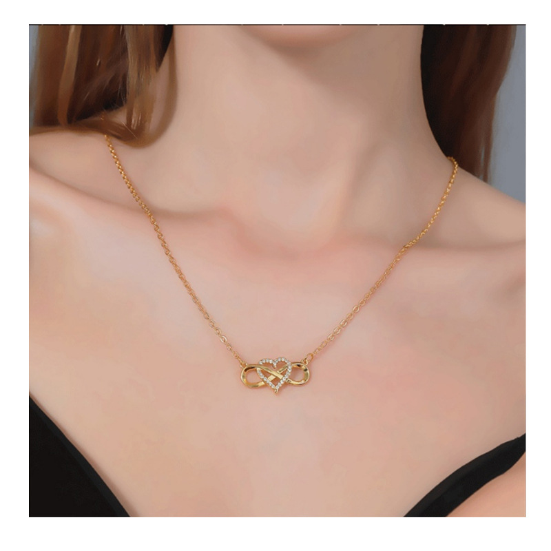 Межконтинентальная wish amazon fashion golden hearts, модель lucky 8 diamond amore, подвеска, ожерелья и украшения pic 25