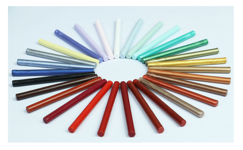 圆形火漆小蜡棒小蜡片68色信封封口封详情7