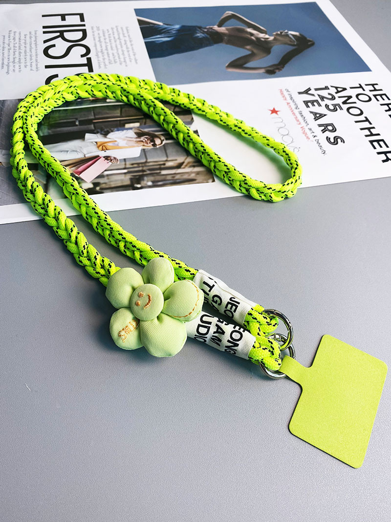 斜挎款太阳花三股马尾辫手机挂绳ins背绳时尚小清新户外登山结实详情20