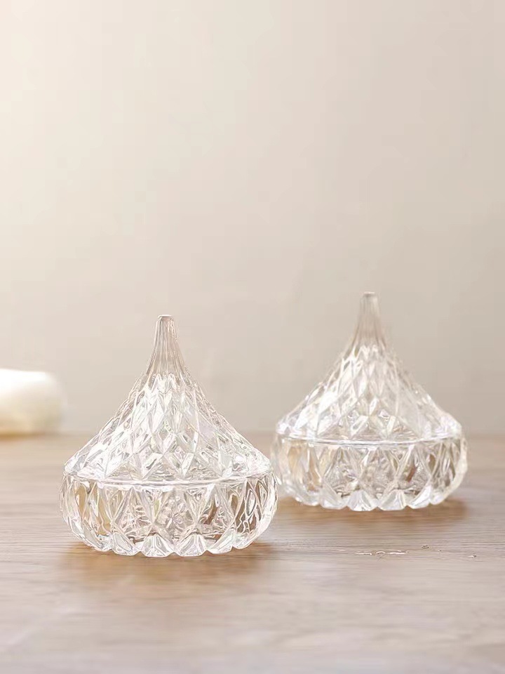Wholesale of glass sugar jars, crystal jewelry, rings, storage jars, candles, aromatherapy containers, pine nut candy cups and decorative ornaments pic 6