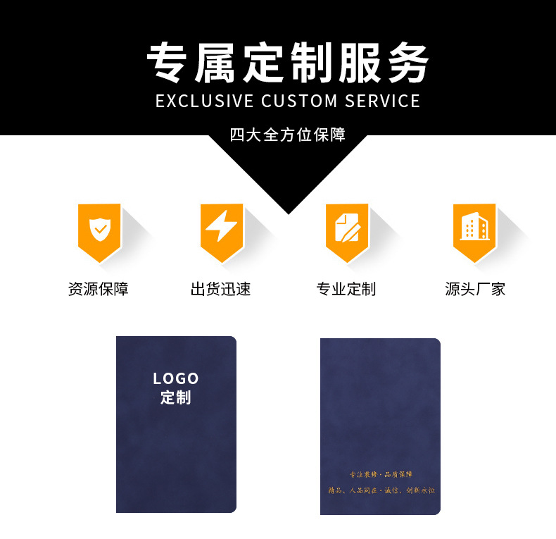 Customized A5 business office notebook, B5 sheepskin soft leather case notebook, and customized A6 planner with logo pic 1
