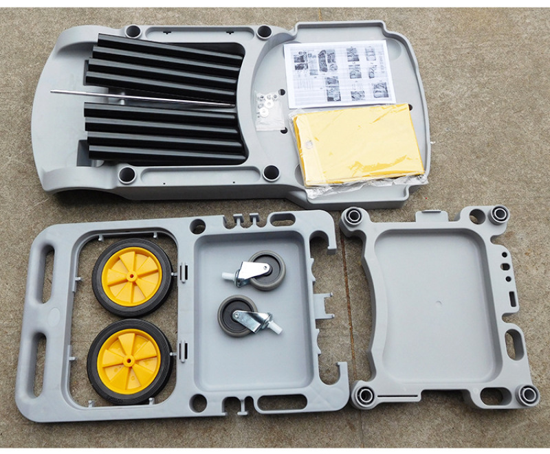 Hotel linen cart, hotel room service cart, stainless steel single-sided and double-sided room entrance cart, cleaning and sanitation work cart pic 11