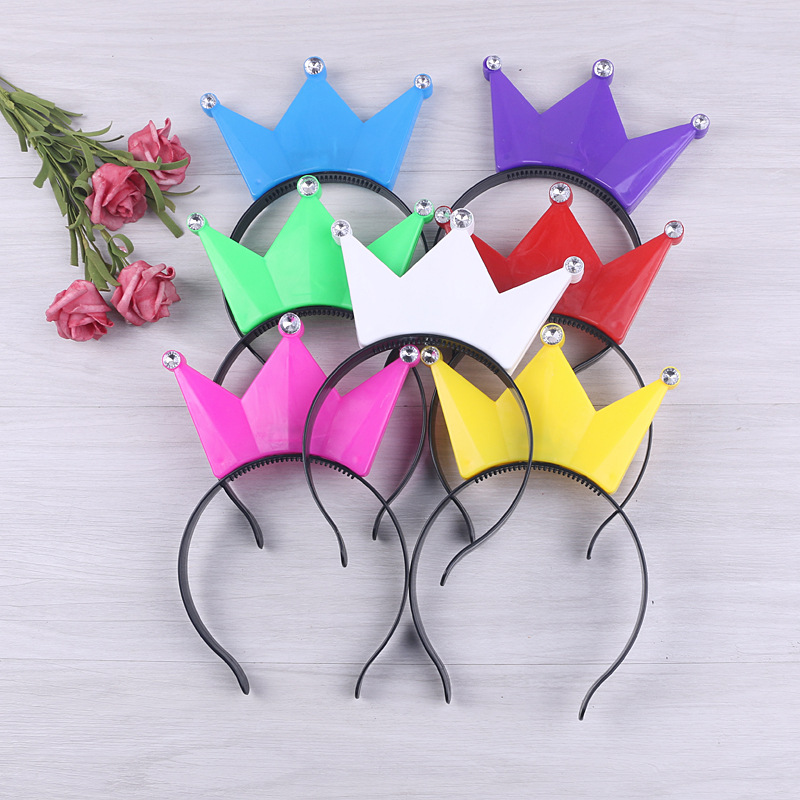 经典热销皇冠头扣LED发光头扣皇冠头饰产家批发详情1