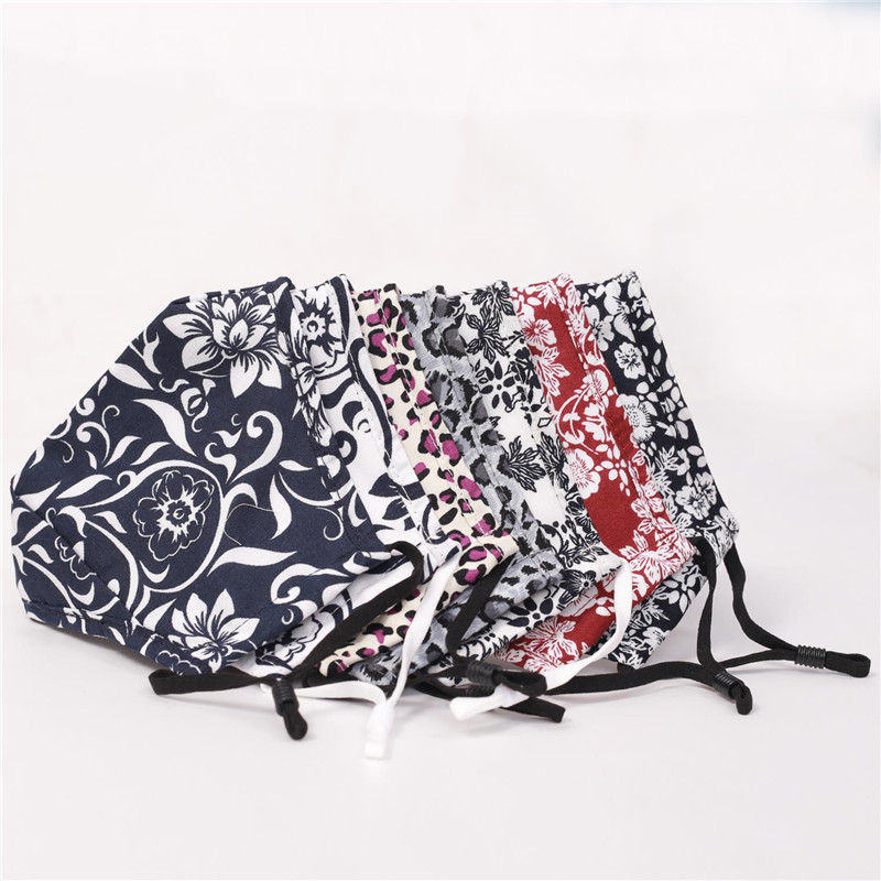 防尘防晒透气口罩 小碎花棉布口罩防粉尘棉布艺口罩厂家批发详情23