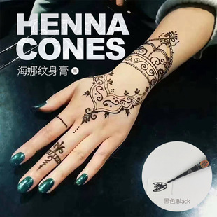 Cross-border Henna ointment, hand-painted ointment, tattoo template ointment, exclusively for foreign trade pic 3