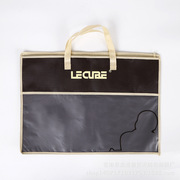 Hot-pressed folding laminated non-woven fabric bags, hand-held bags, gift bags, takeout handbags, promotional shopping bags, printed logos pic 4