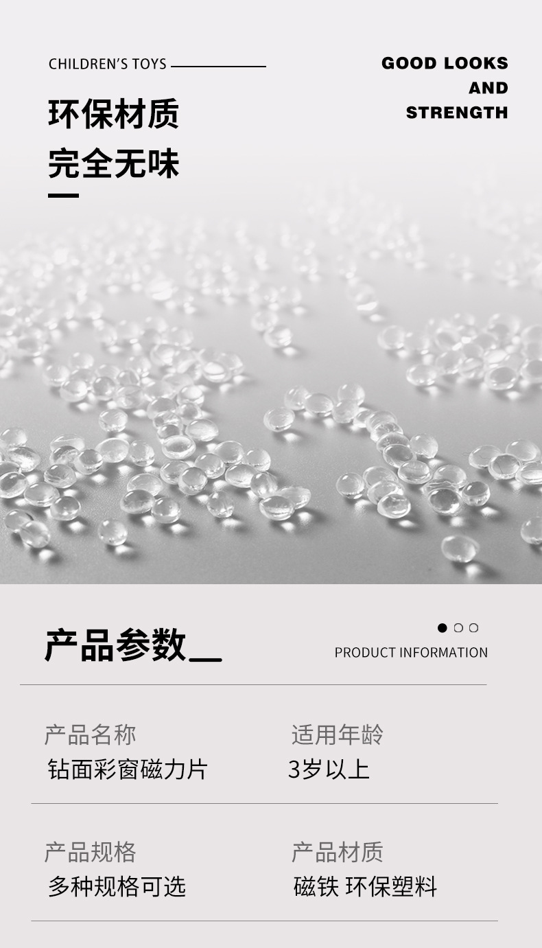 跨境彩窗磁力片厂家直销玩具早教儿童批发拼板磁性积木一件代发详情18