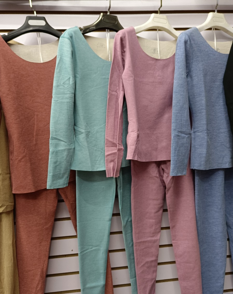 秋冬新款加厚AB双面磨毛棉秋衣秋裤德绒保暖内衣圆领套装批发详情5