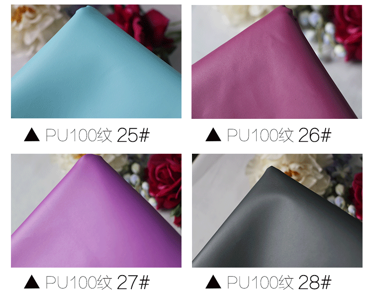 Yiwu wholesale sheepskin pu leather, 100-textured soft and hard bags, decorative leather bags, shoe materials, matte fine textured leather fabric pic 12
