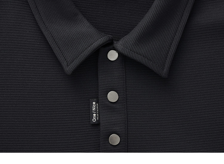 墨麦客250g横纹肌理短袖polo衫男2025夏新款简约撞色男士t恤71245详情35