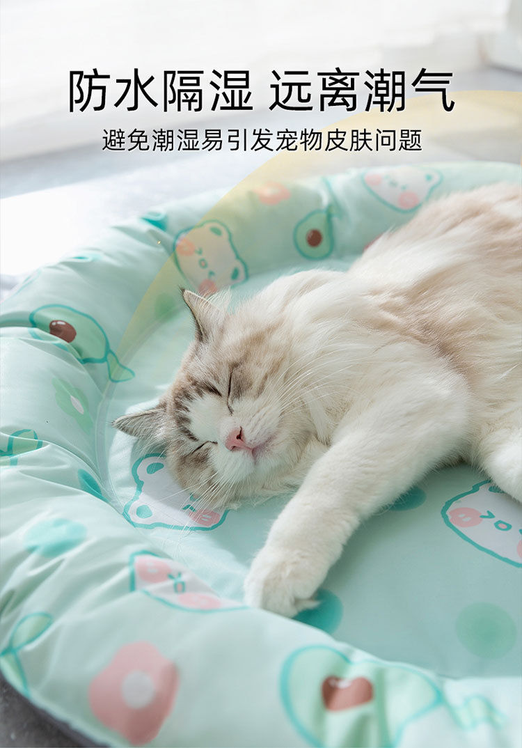 Round pet ice bed, dog and cat ice pad, cat summer cooling pad, cat mat, sleeping pad, dog sleeping products pic 12
