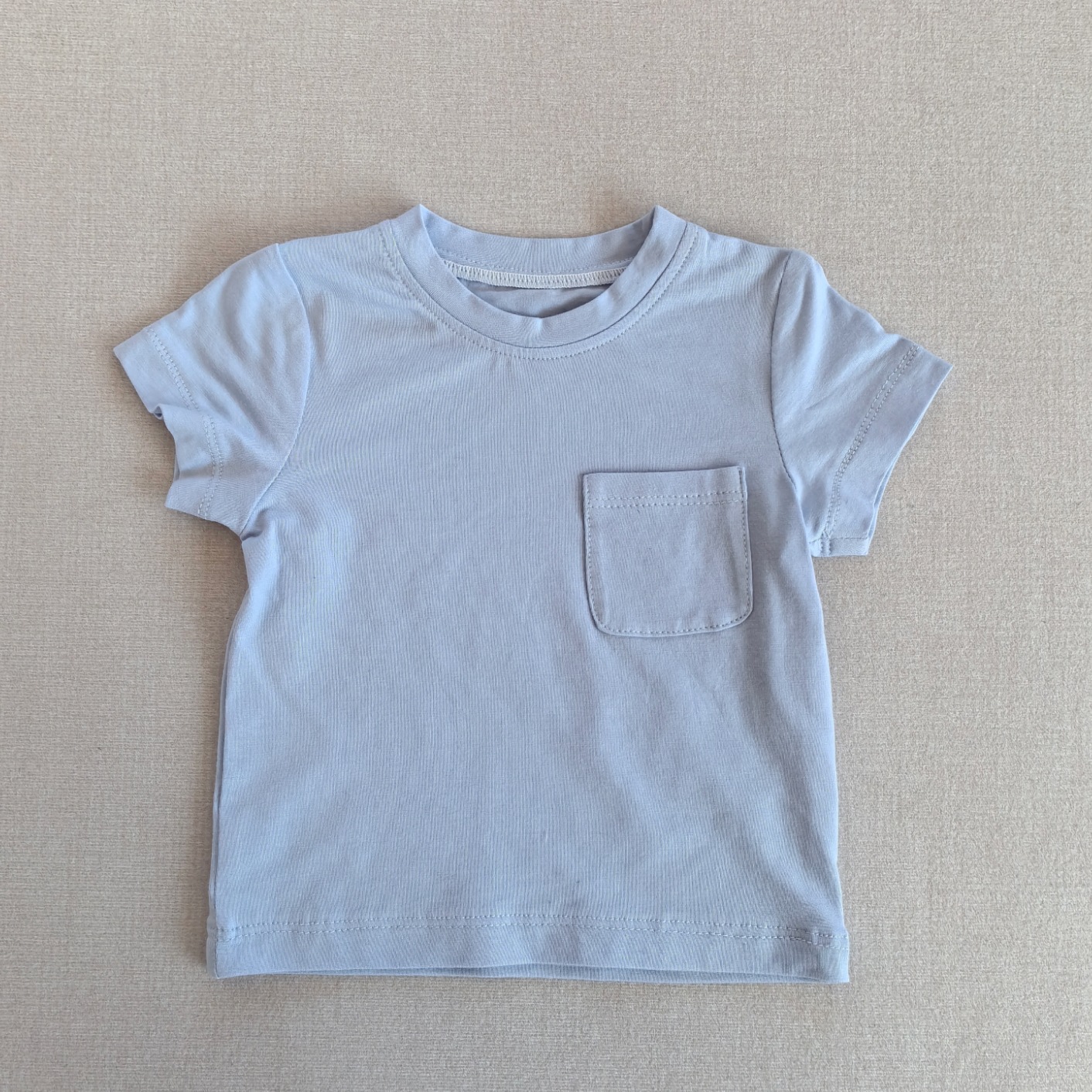 2024春夏婴儿竹纤维短袖T恤宝宝轻薄透气半袖上衣小童A类短袖夏装详情11