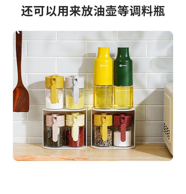 高端调料盒家用厨房调理罐佐料罐盐味精收纳盒撒调料密封防潮瓶罐详情39