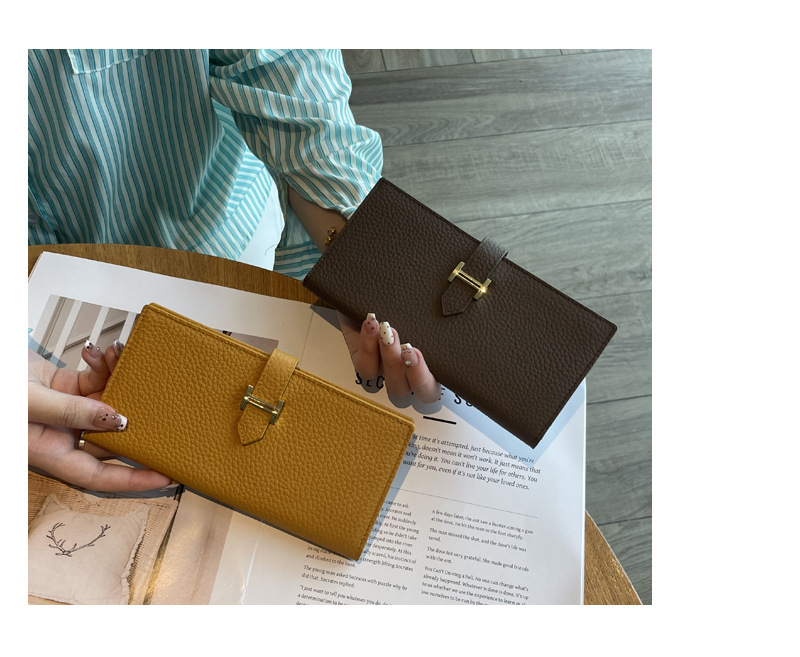 长款真皮女士钱包2024新款纯色大容量多功能折叠高档牛皮手机钱夹详情22