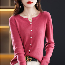 Autumn and winter stand-up collar wool core-spun yarn sweater for women, semi-high collar solid color slim fit, paired with a base layer for women 2022 new style pic 23