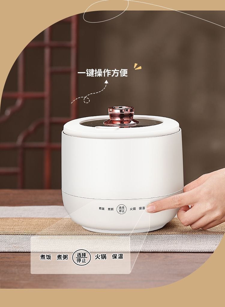 新款迷你电饭煲小型多功能智能电煮锅宿舍学生家用2人煮饭锅现货详情9