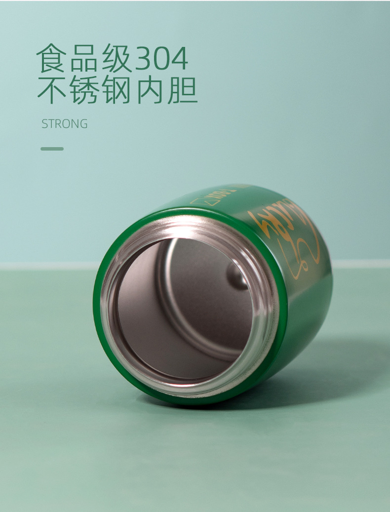 Personalized and trendy simple letter insulated cup, 304 stainless steel with straw, high appearance level, pop-up lid, can be carried diagonally with water cups pic 5