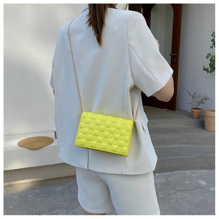 网红手提包包2021新款时尚单肩女包休闲感洋气斜挎简约ins链条包详情18