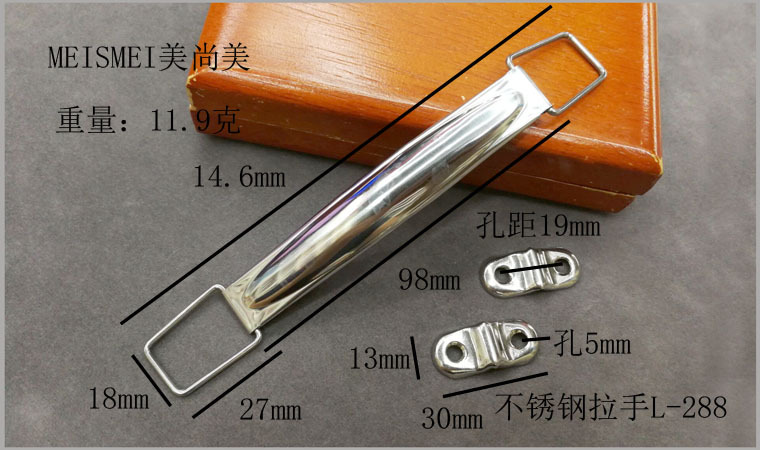 Stainless steel handle folding handle for heavy-duty industrial plate lifting box spring handle box ring handle 98mm pic 5