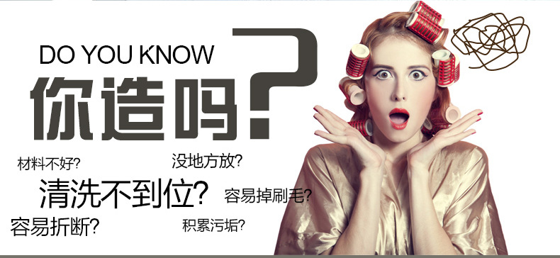 Factory direct supply of plastic long-handled cleaning brushes, no blind spots, toilet brushes, toilet brushes, household utensils wholesale pic 9