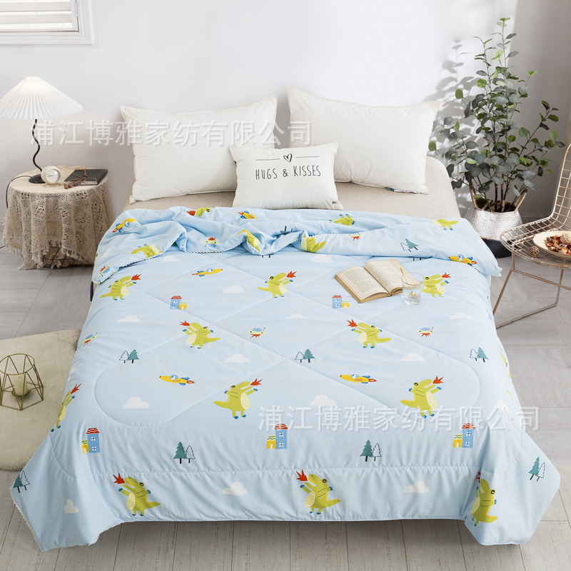 Wholesale of new Korean washable cotton summer quilts, summer air-conditioned quilts, washable summer cooling quilts, gift bed sheets, double thin quilts pic 21