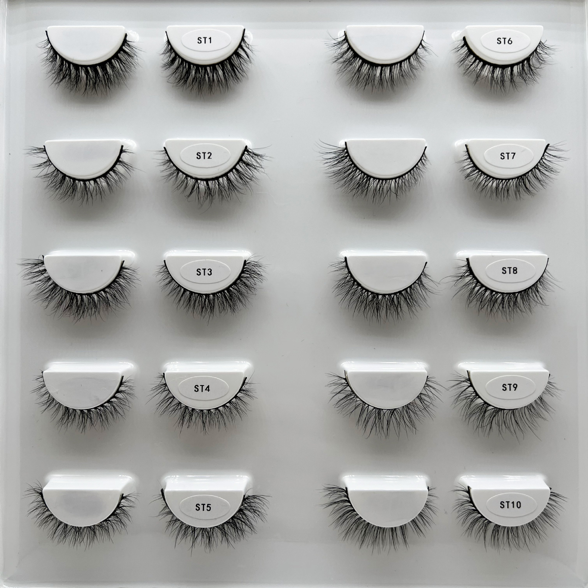 Natural hard-stem mink false eyelashes, light European and American short daily makeup eyelashes, wholesale eyelashes in Pingdu City pic 1