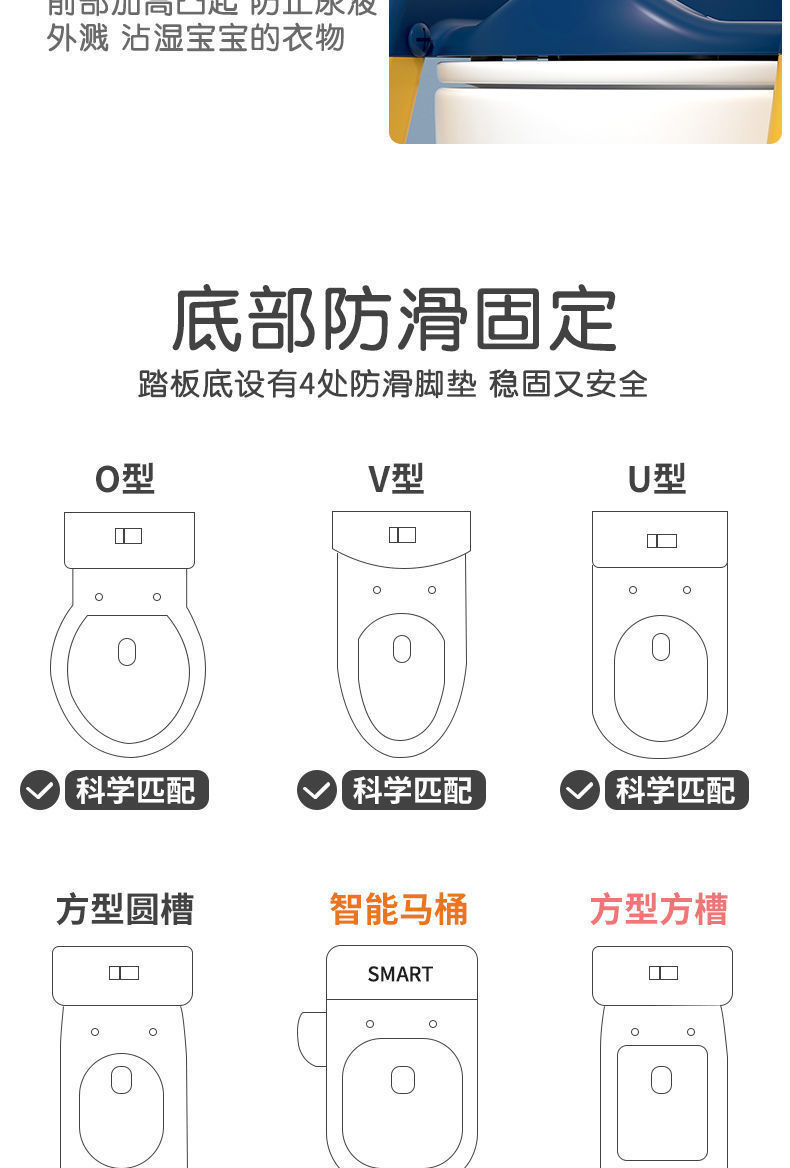 儿童马桶梯式坐便器宝宝折叠马桶垫小孩阶梯坐便圈婴儿马桶圈批发详情5