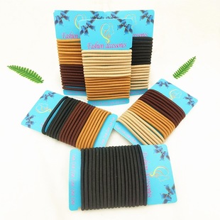 Cross border europa y Estados Unidos color sólido cristal satén cuerpo grueso rizo de pelo francés retro gordos cordón de cabeza diy paño elástico accesorios para el pelo pic 2