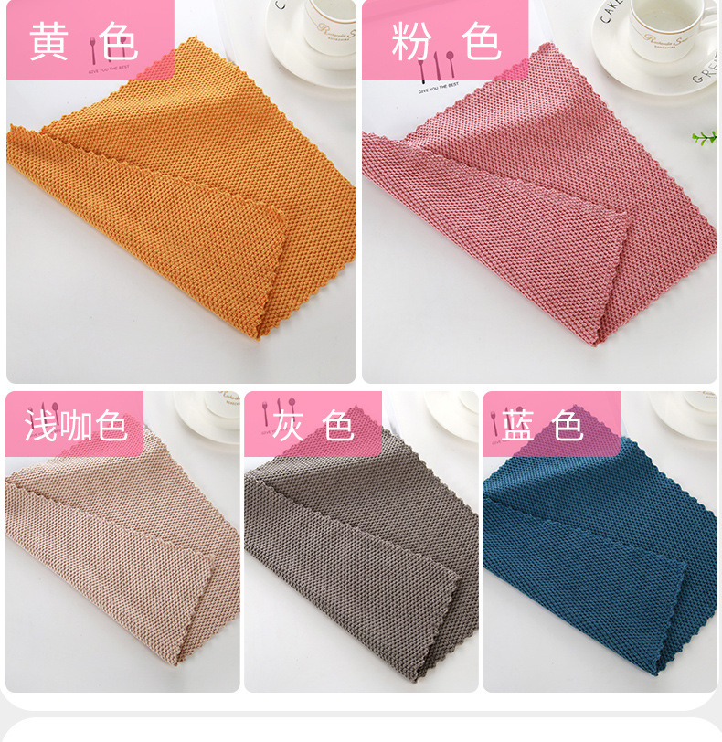 Wholesale household cleaning cloths, glass table cleaning cloths, car cleaning cloths, thickened water-absorbing quick-drying microfiber towels pic 27