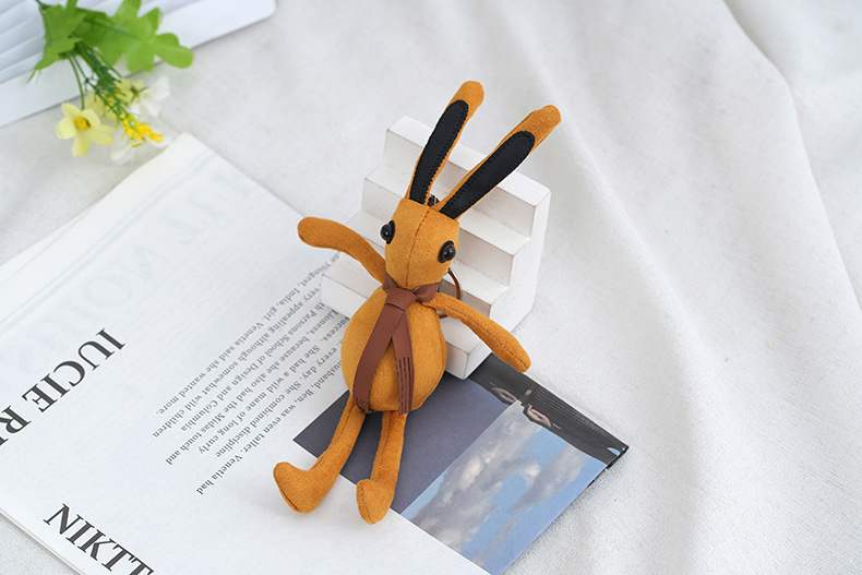 Japanese-style chanel-style rabbit bag pendant, personalized plush toy, car keychain, girl figurine pendant pic 12