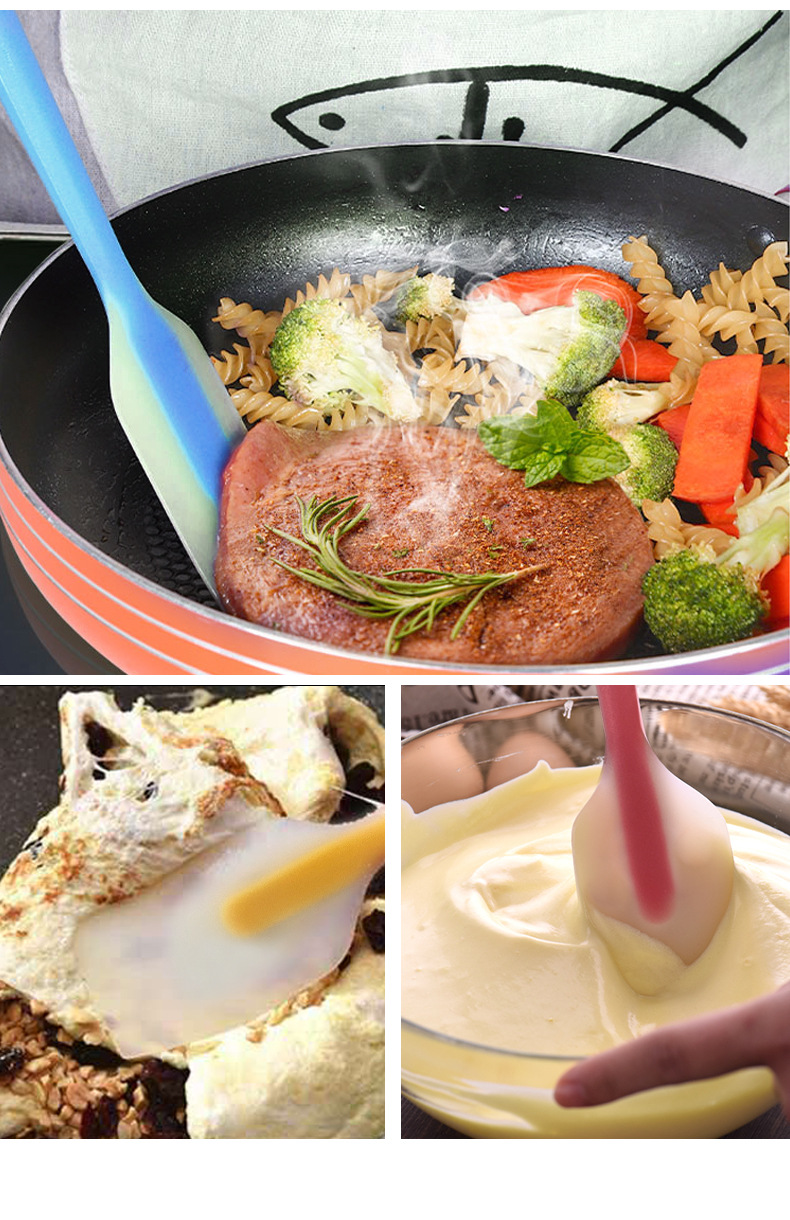 工厂硅胶刮刀奶油抹刀小号半透硅胶刮刀家用烘焙硅胶刮刀现货批发详情19