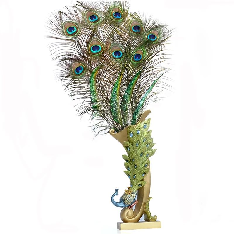Wholesale of peacock feathers, natural peacock feathers, single-sided feathers, DIY handicrafts, materials, decorative ornaments pic 3