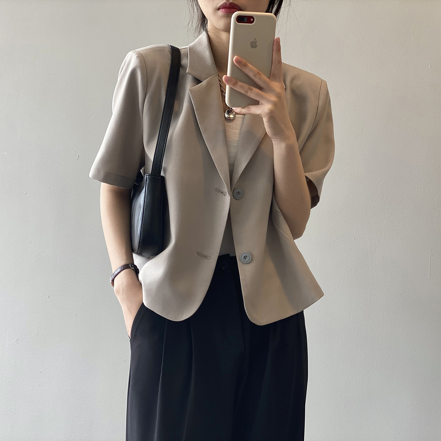 Yanshuang Solid Color short-sleeved blazer for women 2022 Summer New Korean Style loose and elegant short jacket 80158 pic 34