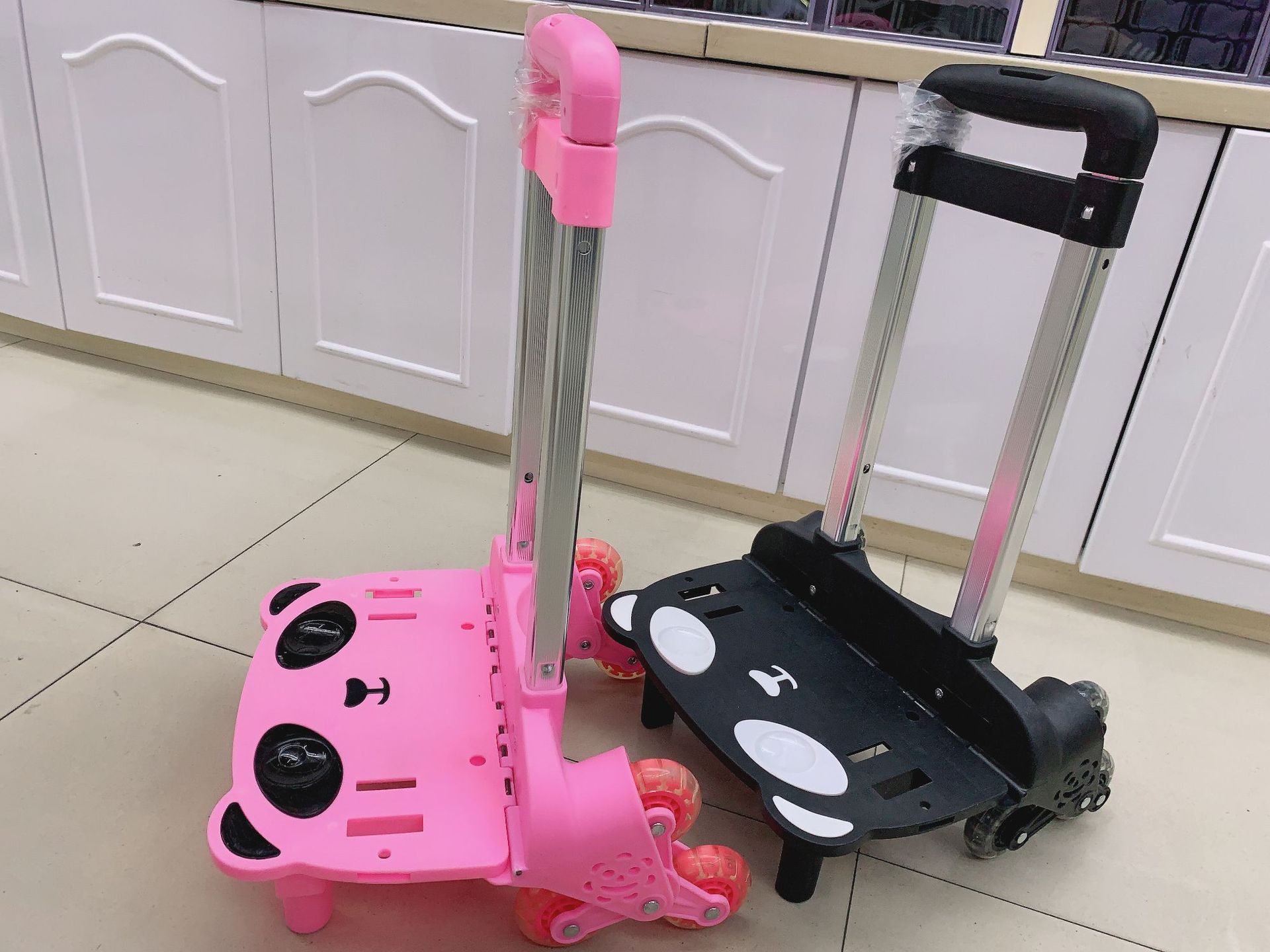 铝合金箱包拉杆 可拆卸 爬楼梯 儿童书包拉杆 购物袋行李箱拉杆详情6