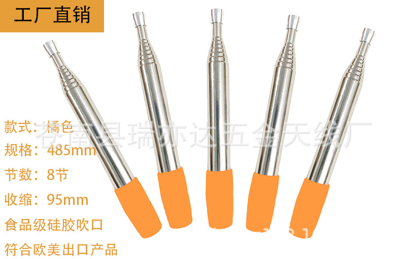 Pocket Bellow fire blower, stainless steel telescopic fire blower, fire rod, fire blower pipe, camping and cooking tools pic 6