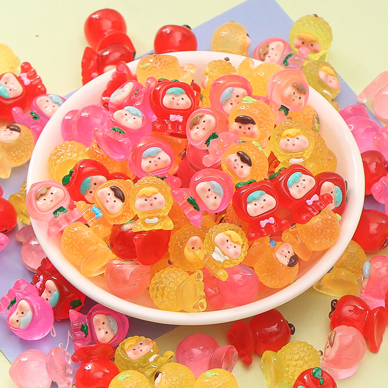 迷你立体可爱水果小人潮玩diy桌面汽车蛋仔摆件儿童礼品钥匙扣详情2