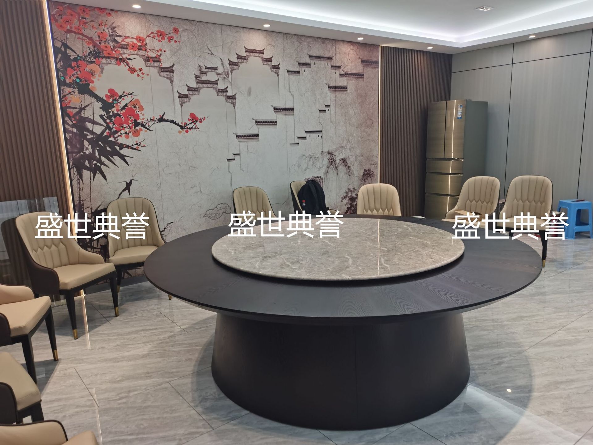 佛山专业生产酒店实木电动餐桌酒楼电动转盘餐桌海鲜餐厅轻奢餐桌详情10