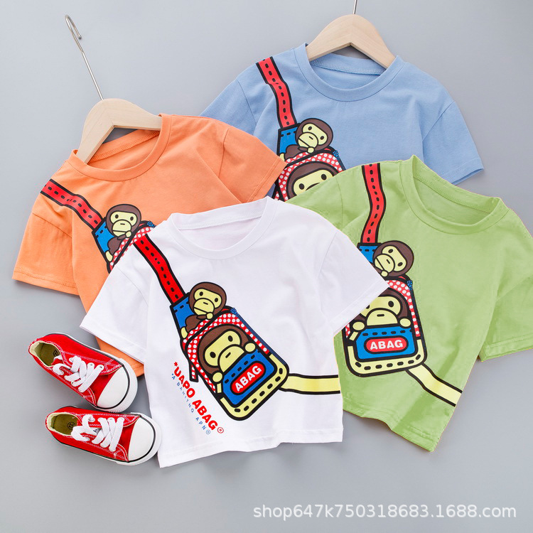 童装短袖t恤2024新款时髦中小童女孩夏装体恤衫儿童夏季童装上衣详情22
