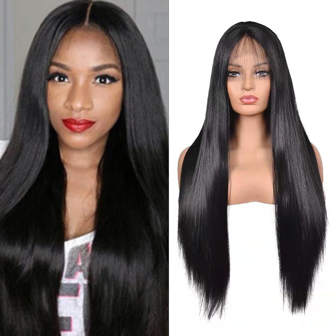 Former lace human hair wigs13*4straight cross-border hair service pic 4